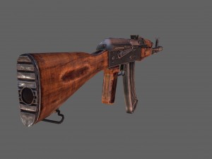 ak-74 assault rifle 3D 모델