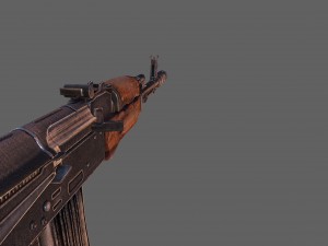 ak-74 assault rifle 3D 모델