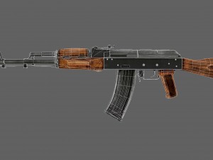 ak-74 assault rifle 3D 모델