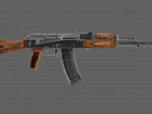 ak-74 assault rifle 3D Model
