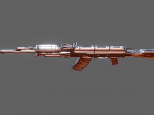 ak-74 assault rifle 3D 모델