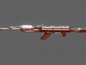 ak-74 assault rifle 3D Model