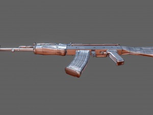 ak-74 assault rifle 3D 모델