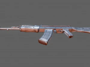ak-74 assault rifle 3D Model