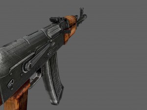 ak-74 assault rifle 3D 모델