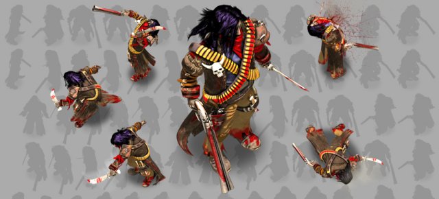 2d cowboy brut character 3D 모델 .c4d .max .obj .3ds .fbx .stl .blend 