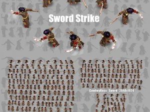 2d cowboy brut character 3D Model