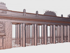 gorky park entrance in moscow Model 3D