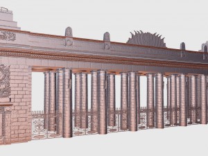 gorky park entrance in moscow Model 3D