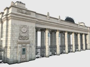 entrada do parque Gorky em Moscou Modelo 3D
