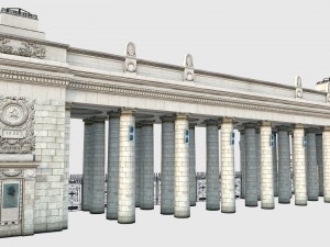 gorky park entrance in moscow Model 3D