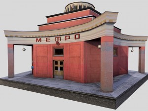 arbat metro station moscow russia 3D Model