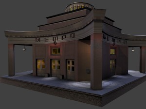 arbat metro station moscow russia 3D Model