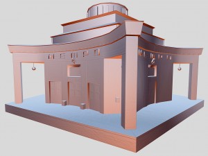 arbat metro station moscow russia 3D Model