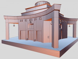 arbat metro station moscow russia 3D Model