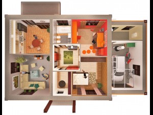 private house Model 3D