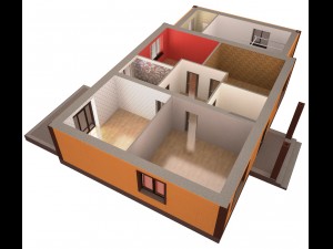 private house Model 3D