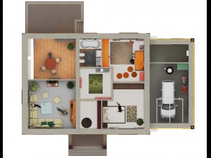 private house Model 3D