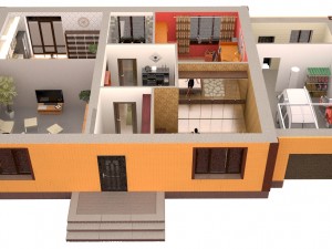private house Model 3D