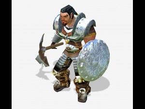 warrior lowpoly character 3D Model