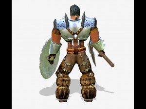 warrior lowpoly character 3D Model