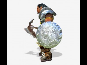 warrior lowpoly character 3D Model