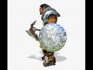 warrior lowpoly character 3D Model