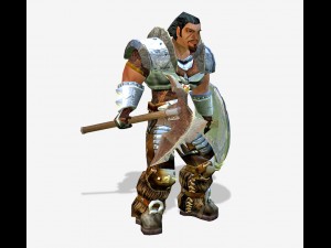 warrior lowpoly character 3D Model