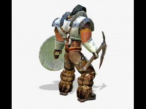 warrior lowpoly character 3D Model