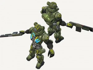 soldado humano Modelo 3D