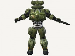soldado humano Modelo 3D