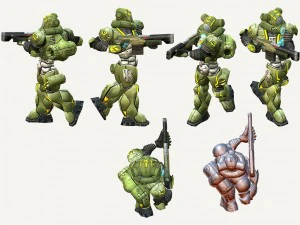 soldado humano Modelo 3D