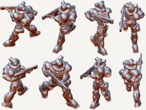 soldado humano Modelo 3D