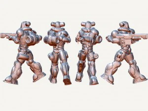 soldado humano Modelo 3D