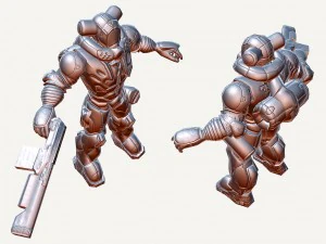 soldado humano Modelo 3D