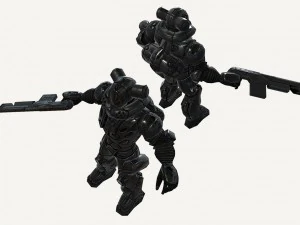 soldado humano Modelo 3D