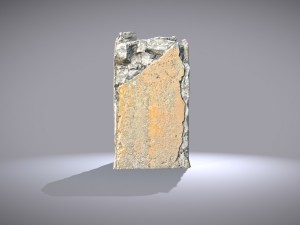 broken concrete pillar Modello 3D