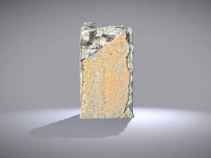 broken concrete pillar 3D Model