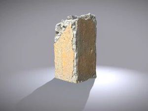 broken concrete pillar 3D Model