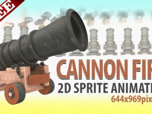 fuoco di cannone Modello 3D