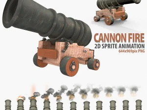 tiro de canh&atilde;o Modelo 3D
