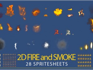 2d fire effects 3D Model