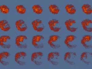 2d fire effects 3D Model