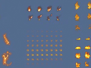2d fire effects 3D Model