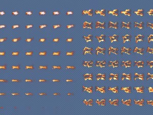 2d fire effects 3D Model