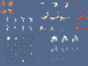 2d fire effects Model 3D