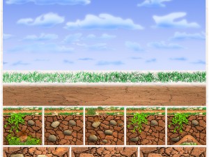 2d scroller map construction set Model 3D