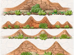2d scroller map construction set 3D Model