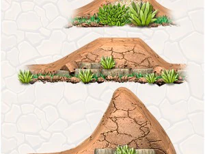 2d scroller map construction set 3D Model