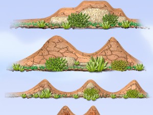 2d scroller map construction set Model 3D